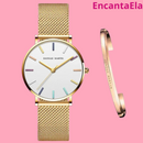 Relógio Feminino + Pulseira Lux de Brinde - EncantaEla